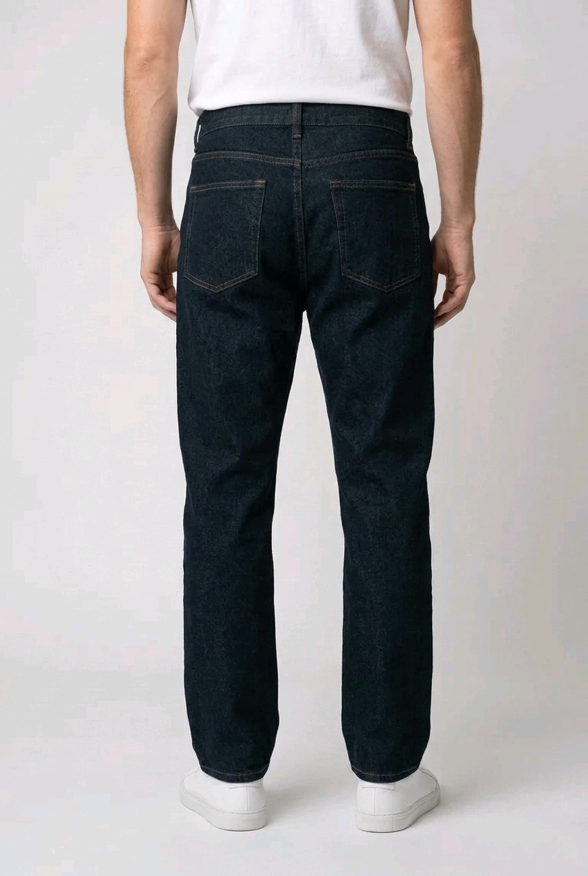 George Straight Leg Jeans  Dark Wash Denim - W40 L30