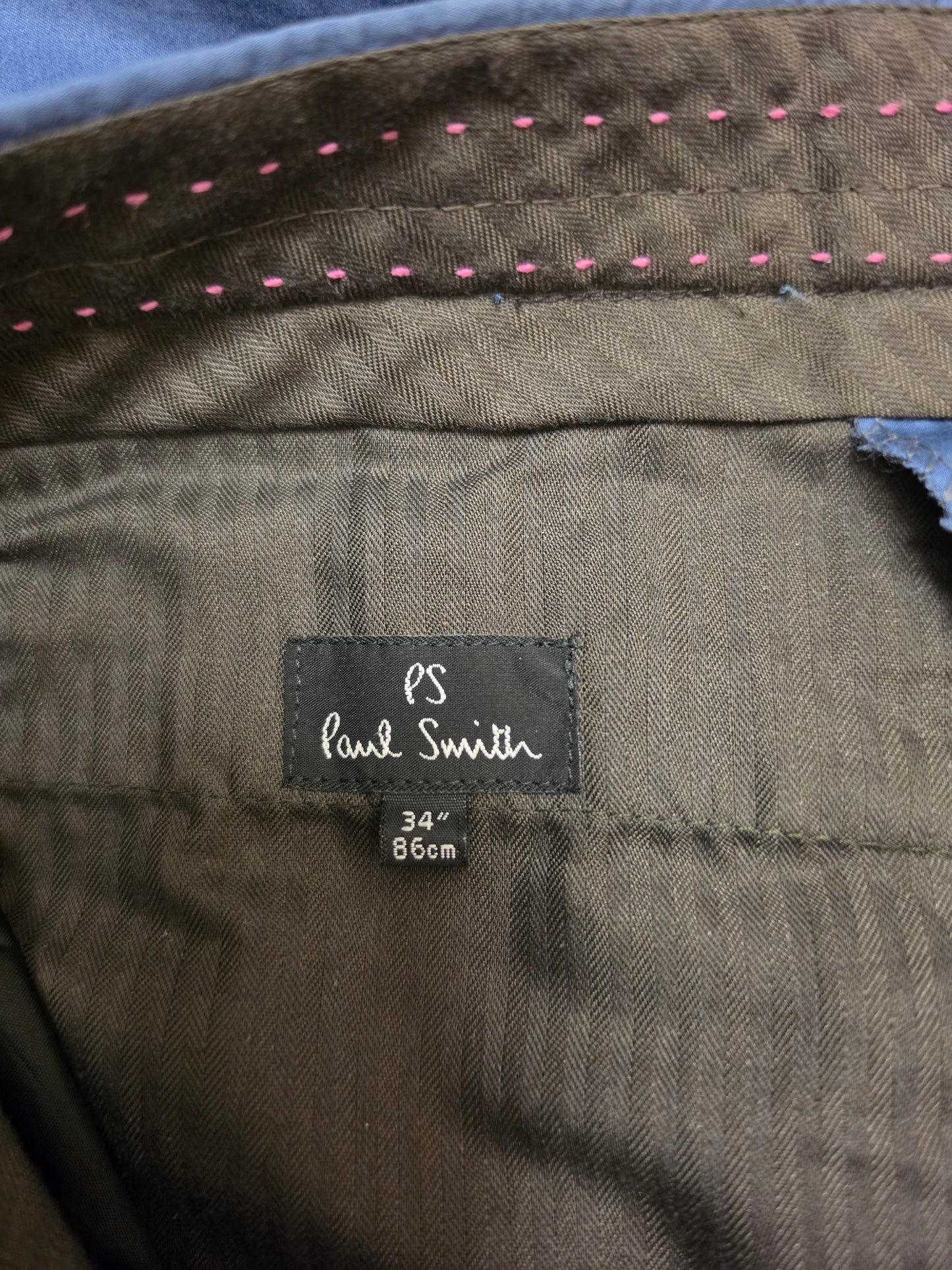 Paul Smith Blue Regular Fit Chinos
