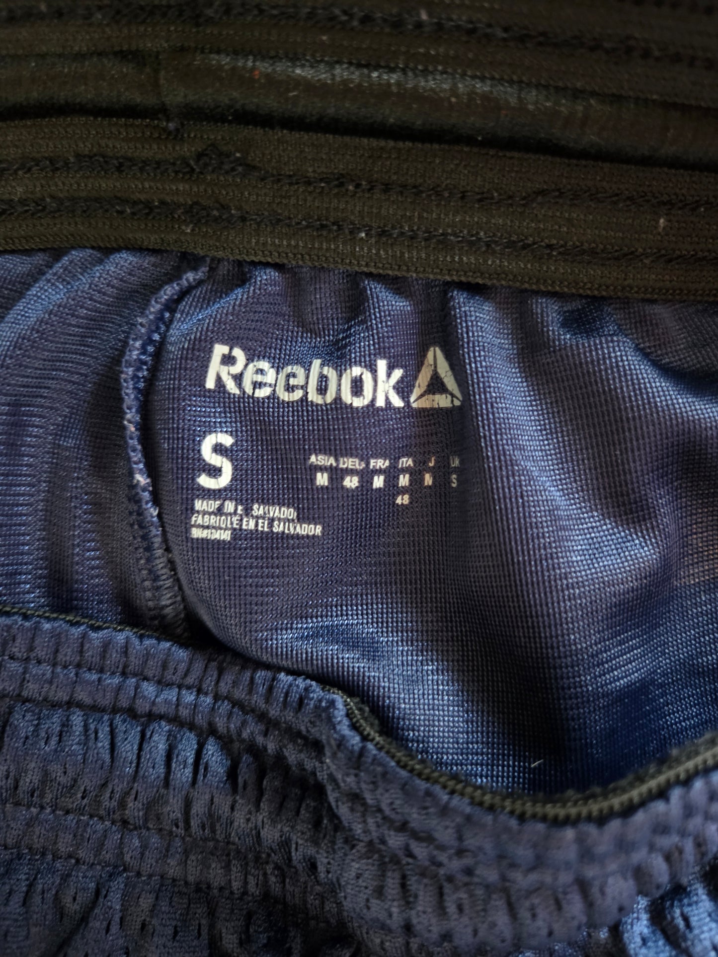 Size label showing Reebok