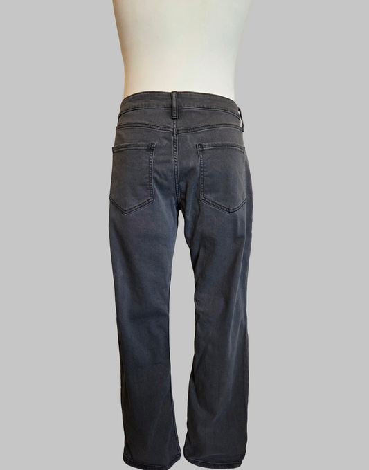 Back view of dark grey jeans